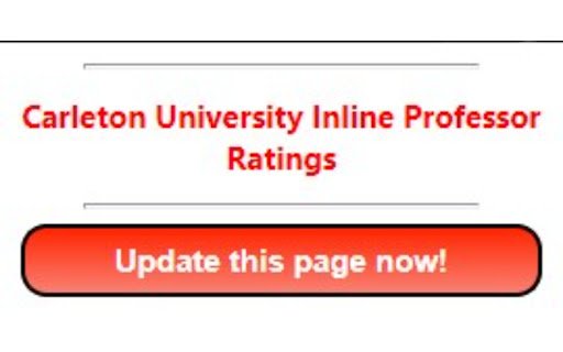 Carleton University Inline Professor Ratings  from Chrome web store to be run with OffiDocs Chromium online