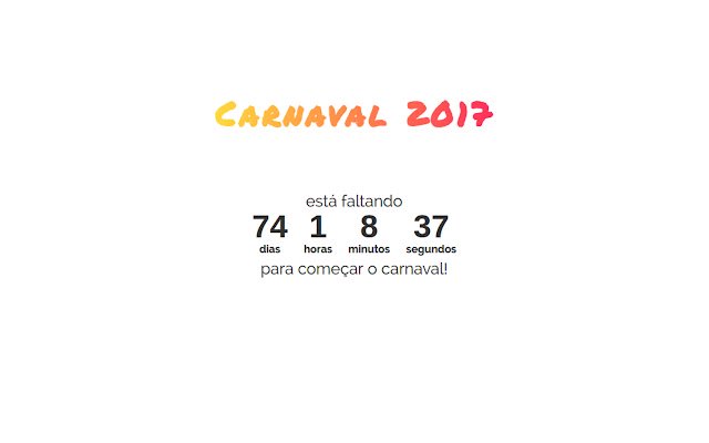Carnaval 2017  from Chrome web store to be run with OffiDocs Chromium online