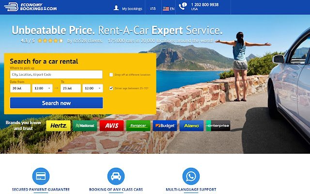 افزونه جستجو و رزرو Car Rentals از فروشگاه وب Chrome برای اجرا با OffiDocs Chromium به صورت آنلاین