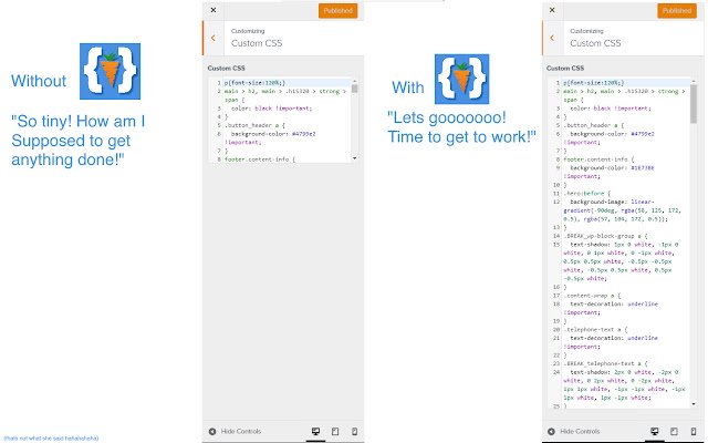 Carrot Css Tab Extender  from Chrome web store to be run with OffiDocs Chromium online