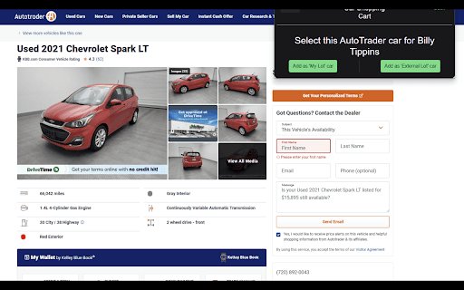 Car Shopping Cart 2.0  from Chrome web store to be run with OffiDocs Chromium online