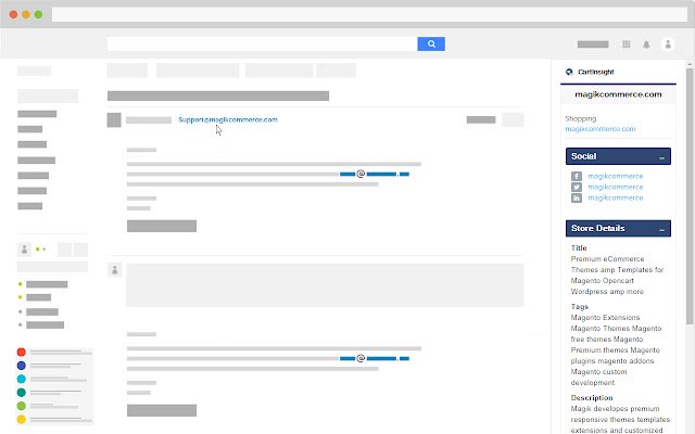 CartInsight for Gmail  from Chrome web store to be run with OffiDocs Chromium online