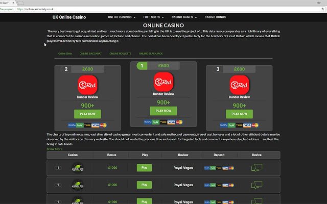 Ang Casino MAXI mula sa Chrome web store na tatakbo sa OffiDocs Chromium online