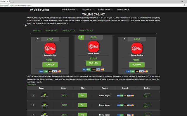 Casino MAXI uit de Chrome-webwinkel wordt uitgevoerd met OffiDocs Chromium online