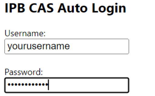 CAS IPB Auto Login from Chrome web store to be run with OffiDocs Chromium online CAS IPB Auto Login from Chrome web store to be run with OffiDocs Chromium online