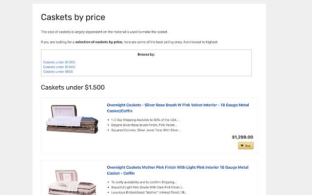 Satılık tabutlar: OffiDocs Chromium ile çevrimiçi çalıştırılmak üzere Chrome web mağazasından çevrimiçi ucuz tabutlar satın alın