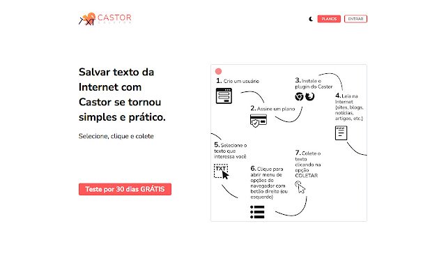 Castor Colete tekst is sneller dan nu uit de Chrome-webwinkel om te gebruiken met OffiDocs Chromium online