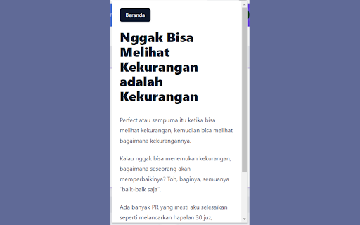 Catatan Kehidupan  from Chrome web store to be run with OffiDocs Chromium online