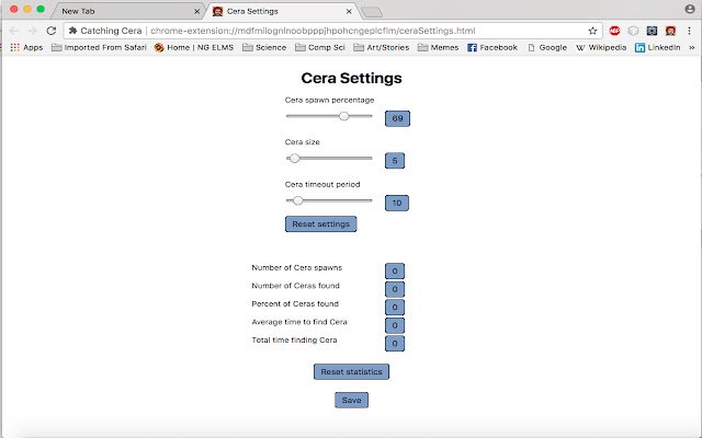 Catching Cera  from Chrome web store to be run with OffiDocs Chromium online