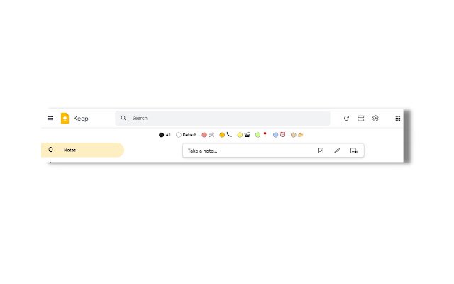 Category Icons for Google Keep™  from Chrome web store to be run with OffiDocs Chromium online