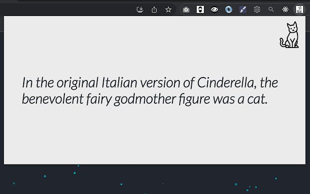 Cat Facts  from Chrome web store to be run with OffiDocs Chromium online