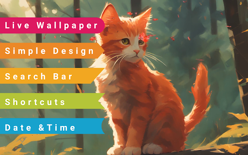 Cat in Autumn Live Wallpaper  from Chrome web store to be run with OffiDocs Chromium online