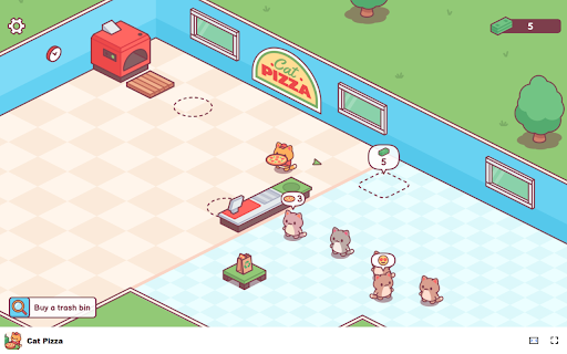 Cat Pizza Game Run a cozy pizza restaurant as a cute cat!  from Chrome web store to be run with OffiDocs Chromium online