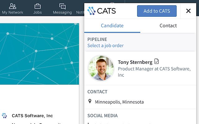 CATS Extension  from Chrome web store to be run with OffiDocs Chromium online