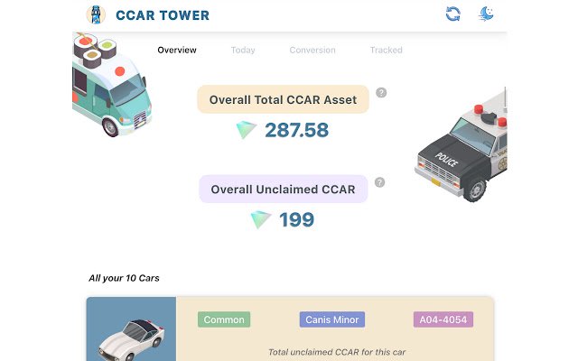 برج CCAR من متجر Chrome الإلكتروني ليتم تشغيله باستخدام OffiDocs Chromium عبر الإنترنت