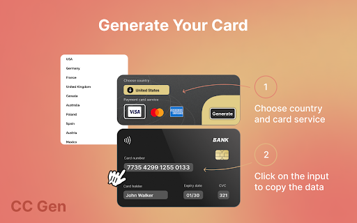 CC Gen  from Chrome web store to be run with OffiDocs Chromium online