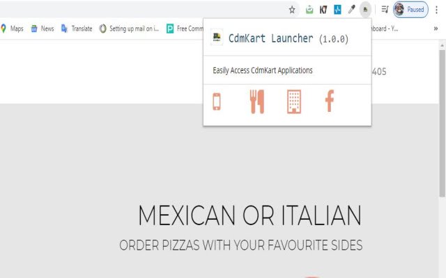 CdmKart Launcher  from Chrome web store to be run with OffiDocs Chromium online