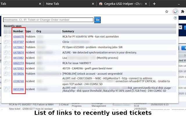 Cegeka USD Helper aus dem Chrome-Webshop zur Ausführung mit OffiDocs Chromium online