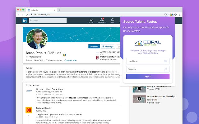 Chrome वेब स्टोर से CEIPAL ATS को ऑनलाइन ऑफिस डॉक्स क्रोमियम के साथ चलाया जाएगा