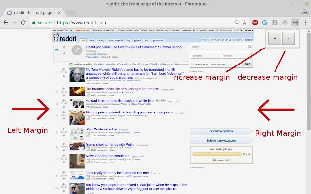 Center Pages  from Chrome web store to be run with OffiDocs Chromium online