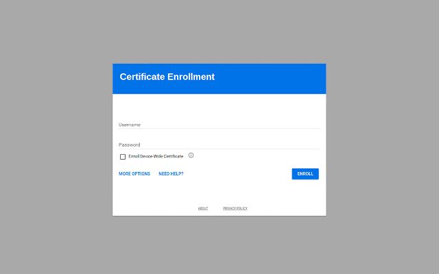 Chrome വെബ് സ്റ്റോറിൽ നിന്നുള്ള Chrome OS-നുള്ള സർട്ടിഫിക്കറ്റ് എൻറോൾമെൻ്റ് OffiDocs Chromium ഓൺലൈനിൽ പ്രവർത്തിക്കും