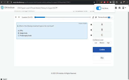 CFA Study Helper  from Chrome web store to be run with OffiDocs Chromium online