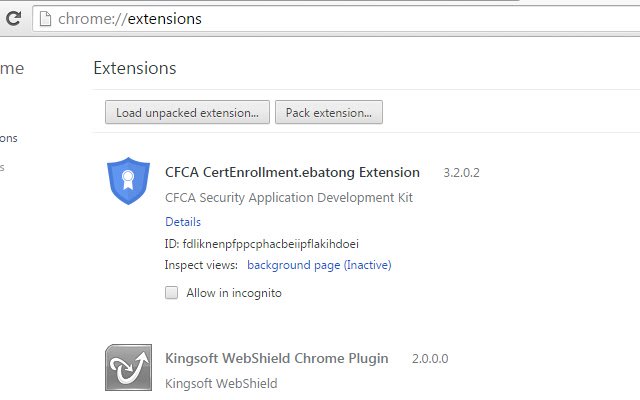 OffiDocs Chromium 온라인에서 실행할 Chrome 웹 스토어의 CFCA CertEnrollment.ebatong 확장 프로그램