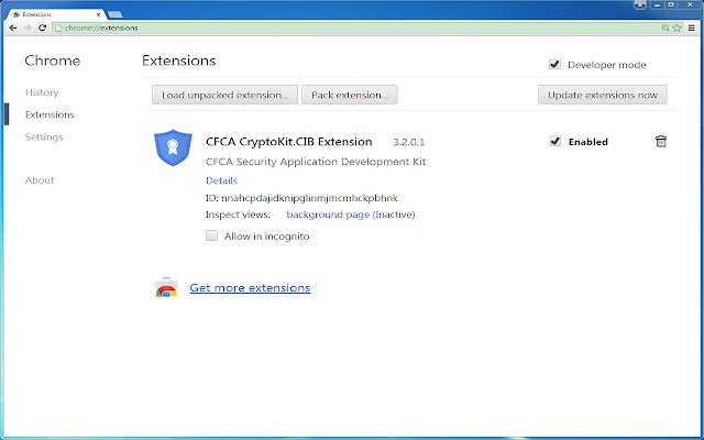 CFCA CryptoKit.CIB Extension  from Chrome web store to be run with OffiDocs Chromium online