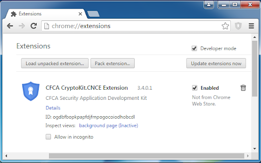 CFCA CryptoKit.CNCE Extension  from Chrome web store to be run with OffiDocs Chromium online