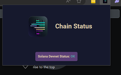 ChainStatus  from Chrome web store to be run with OffiDocs Chromium online