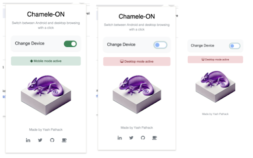 Chameleon  from Chrome web store to be run with OffiDocs Chromium online