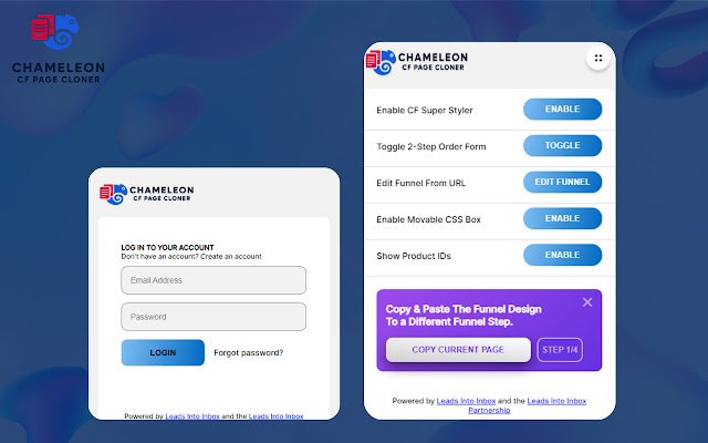 Chameleon CF Page Cloner da Chrome Web Store será executado com OffiDocs Chromium online