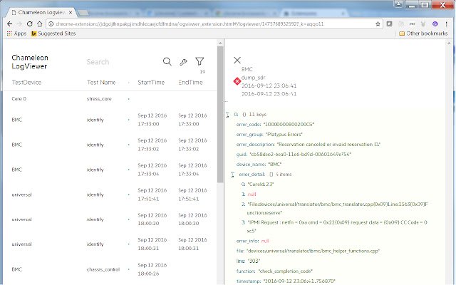 Cham Logviewer  from Chrome web store to be run with OffiDocs Chromium online