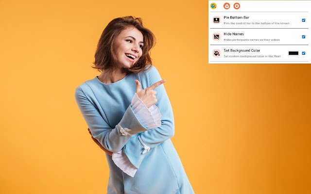 Change Background for Google Meet™  from Chrome web store to be run with OffiDocs Chromium online