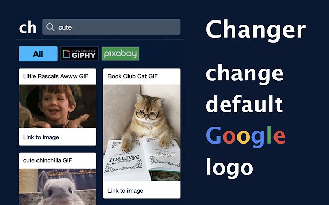 Changer изменяет логотип Google из интернет-магазина Chrome для запуска с OffiDocs Chromium онлайн
