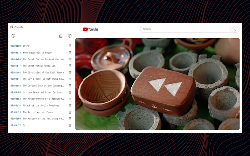 Chaptify  from Chrome web store to be run with OffiDocs Chromium online