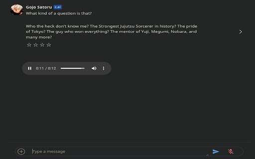 CharacterAIVoices  from Chrome web store to be run with OffiDocs Chromium online