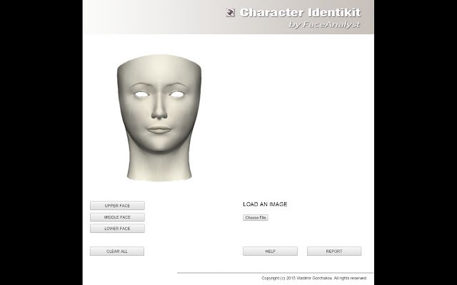 Identikit de personnage de la boutique en ligne Chrome à exécuter avec OffiDocs Chromium en ligne
