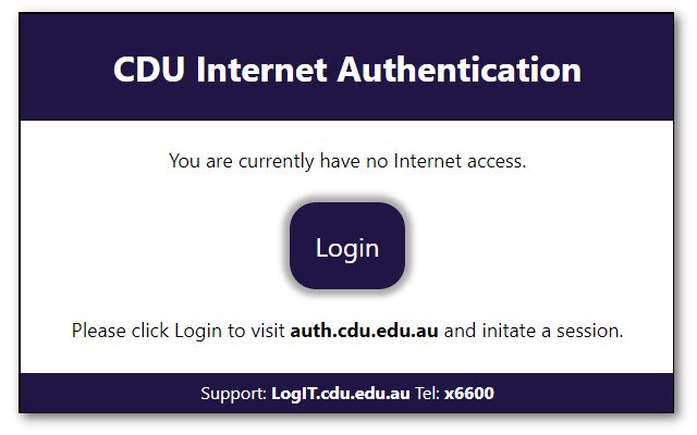 Netauth Assistant della Charles Darwin University dal Chrome Web Store da eseguire con OffiDocs Chromium online