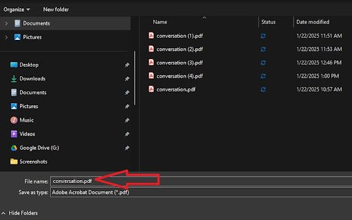 Chat Conversation Exporter  from Chrome web store to be run with OffiDocs Chromium online