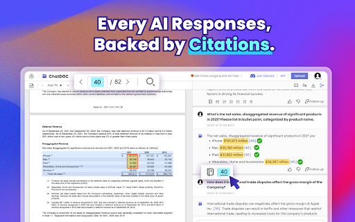 ChatDOC: PDF AI Reading Assistant  from Chrome web store to be run with OffiDocs Chromium online