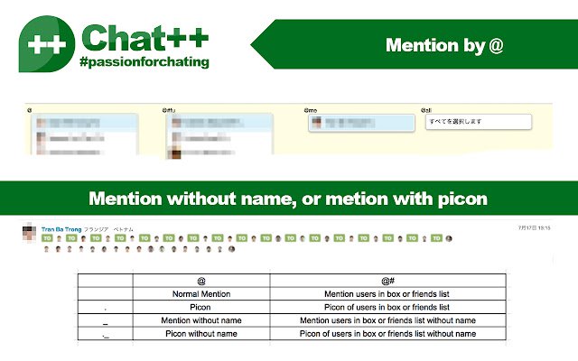 Chat++ for Chatwork  from Chrome web store to be run with OffiDocs Chromium online