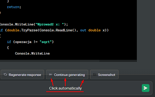 ChatGPT AutoClick Continue  from Chrome web store to be run with OffiDocs Chromium online