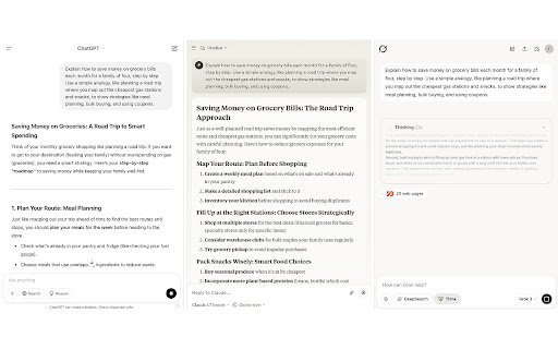 chatgpt claude grok all in one  from Chrome web store to be run with OffiDocs Chromium online