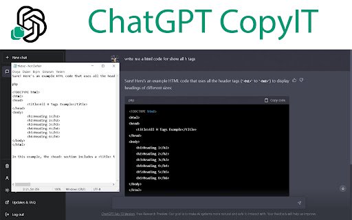 ChatGPT CopyIt  from Chrome web store to be run with OffiDocs Chromium online