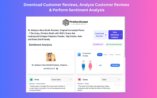 ChatGPT for Amazon from ProductScope AI  from Chrome web store to be run with OffiDocs Chromium online