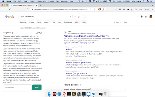 ChatGPT for Google for free  from Chrome web store to be run with OffiDocs Chromium online