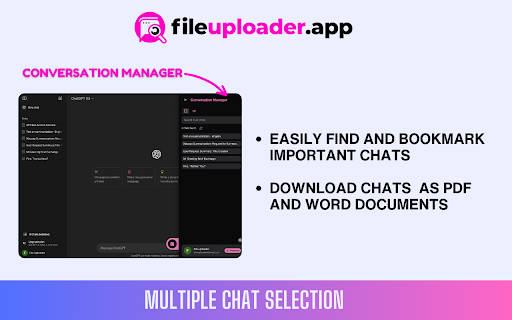 ChatGPT  Gemini File Uploader  from Chrome web store to be run with OffiDocs Chromium online