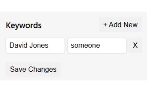 ChatGPT Keywords Replacer  from Chrome web store to be run with OffiDocs Chromium online