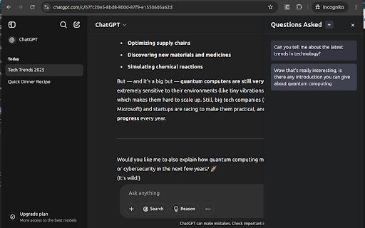 ChatGPT MultiTab  from Chrome web store to be run with OffiDocs Chromium online